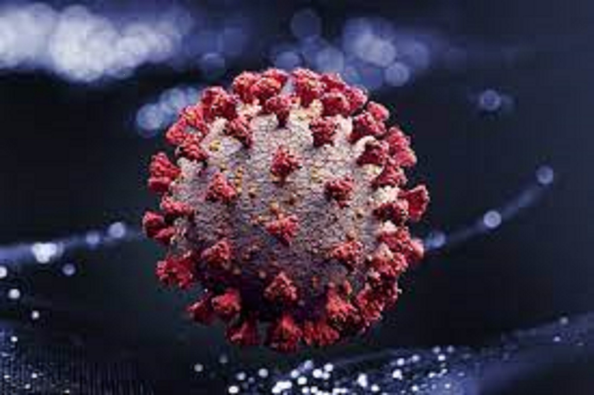 Representação artística do novo coronavírus. Getty Images